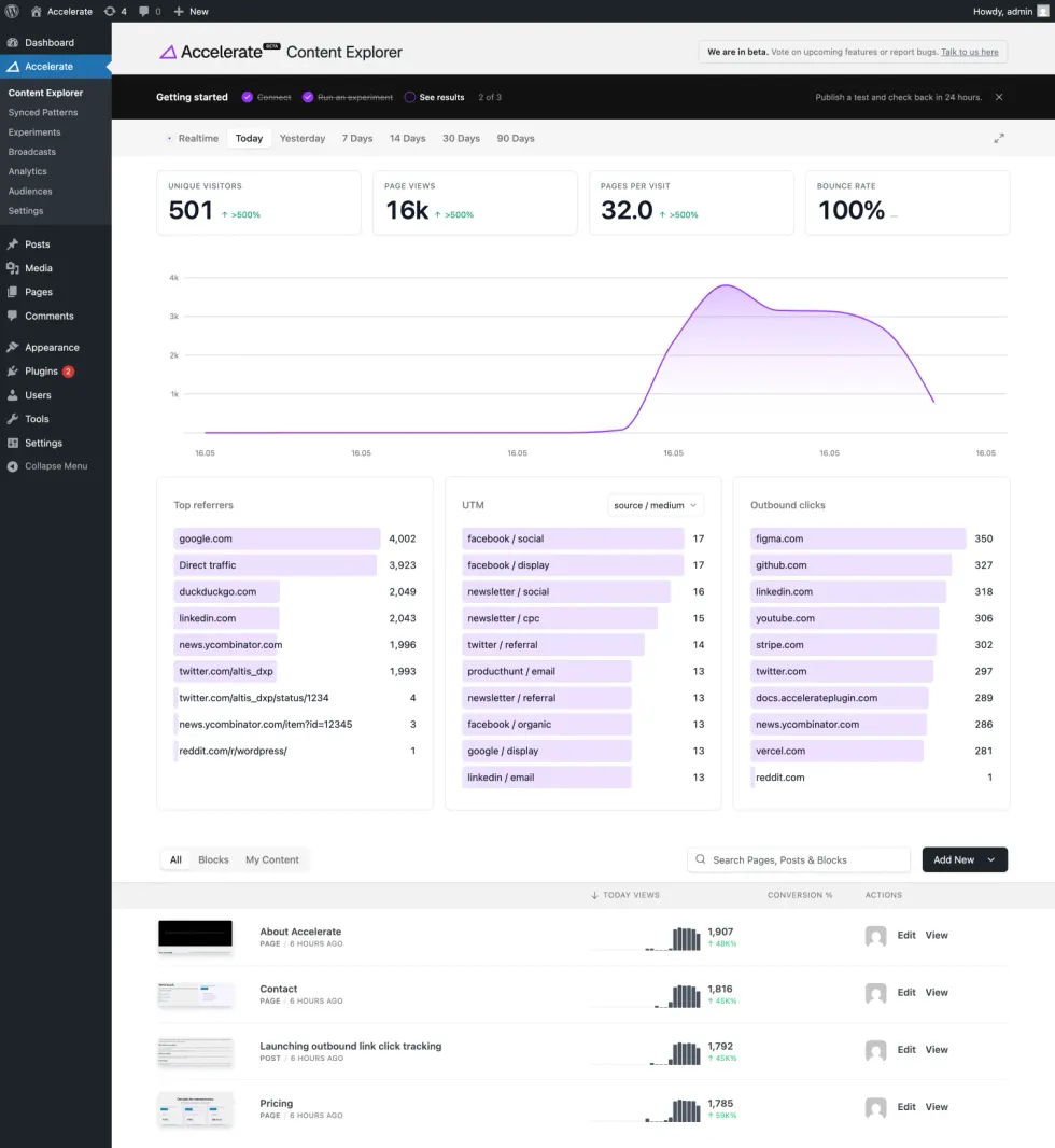 Accelerate analytics dashboard with period-over-period deltas